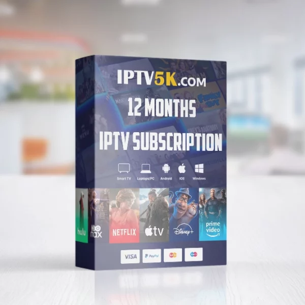 12 MONTHS IPTV SUBSCRIPTION